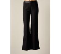 chemins blancs pantalons femme de couleur noir