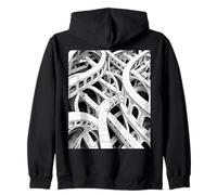 Chemins Complexes Art Illusion d'Optique Sweat à Capuche