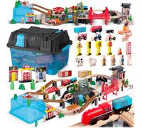 Chemins de fer en bois 100 pièces RK-879 Ricokids