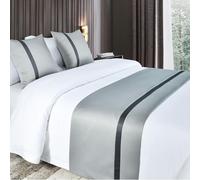 Chemins De Lit,Chemin De Lit HôTel,Drapeau De Lit,Doux Drapeau De Lit,Chemin De Lit HôTel Doux Qui Ne Se DéColore Pas,ÉCharpe De Lit DéCorative,pour La Maison Et L'HôTel