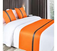 Chemins De Lit,Chemin De Lit HôTel,Drapeau De Lit,Doux Drapeau De Lit,Chemin De Lit HôTel Doux Qui Ne Se DéColore Pas,ÉCharpe De Lit DéCorative,pour La Maison Et L'HôTel