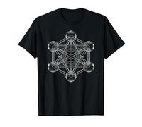 Chemins de sphère en Verre et Tubes de Metatron Cube T-Shirt