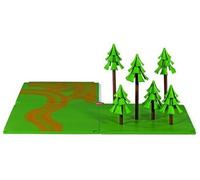 chemins du monde et de la forêt 54 x 54 cm