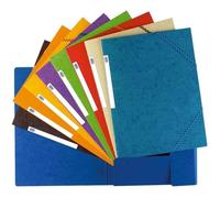 Elba - 100200901 - Topfile - Chemises Cartonnée Avec Rabat Elastique A4 Couleurs Assorties - Lot De 10