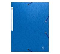 Chemise 3 rabats à élastiques Maxi Capacity carte lustrée 600g/m2 Scotten ®- A4 - Bleu