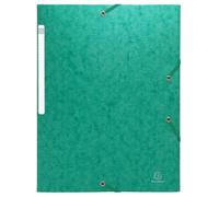 Chemise 3 rabats à élastiques Maxi Capacity carte lustrée 600g/m2 Scotten ®- A4 - Vert