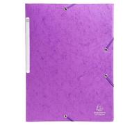Chemise 3 rabats à élastiques Maxi Capacity carte lustrée 600g/m2 Scotten ®- A4 - Violet