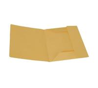 Chemise 3 rabats en carton Manilla 150 g - 25 x 33 cm Paquet de 50 pièces Jaune