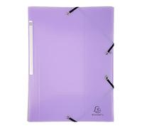 Chemise 3 rabats EXACOMPTA Chromaline Pastel polypro Mauve