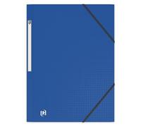 Chemise 3 rabats Oxford memphis a4 avec élastique couverture polypro bleu