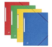 Chemise 3 rabats Oxford Top File + 24x32cm avec élastique couverture carte coloris assortis