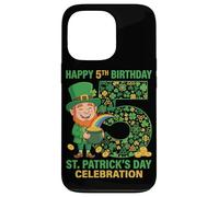 Chemise 5ème Anniversaire St Patrick Lucky 5 Ans garçon Fille Coque pour iPhone 13 Pro