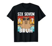 Chemise 67 Bruh Meme Capybara 6 7 Hand Gesture Slang Six Seven T-Shirt