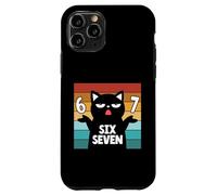 Chemise 67 Meme Cat 6 7 Hand Gesture Teens Slang Six Seven Coque pour iPhone 11 Pro