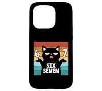 Chemise 67 Meme Cat 6 7 Hand Gesture Teens Slang Six Seven Coque pour iPhone 15 Pro