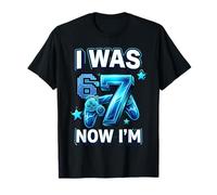 Chemise 7ème Anniversaire garçon I Was 6 Now I'm 7 67 Meme Gamer Gifts T-Shirt