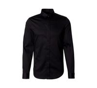 Armani Exchange Chemise homme Smart Stretch Satin casual Slim fit Noir M