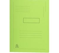 Exacompta Chemises 445013E x50 Forever® 2 rabats 290g/m² 100% recyclées Ange Bleu 24×32 cm Vert