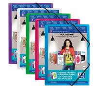 Oxford Chemise à élastique Polyvision A4 3 rabats Coloris aléatoire