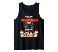 Chemise à bière Happy New - Funny Christmas Drinking Débardeur