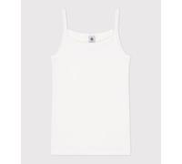 Chemise à bretelles femme en coton uni Petit Bateau - blanc - Taille L L blanc