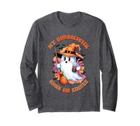 Chemise à café Broomstick Runs on My Broomstick Runs on Fall Manche Longue