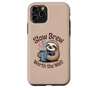 Chemise à café Slow Brew Worth The Wait Sloth Coque pour iPhone 11 Pro