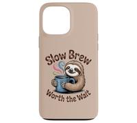 Chemise à café Slow Brew Worth The Wait Sloth Coque pour iPhone 13 Pro Max