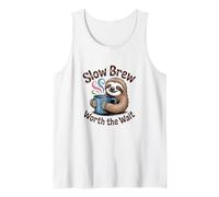 Chemise à café Slow Brew Worth The Wait Sloth Débardeur