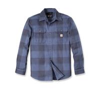 Chemise à carreaux à manches longues en flanelle Bleu I26 - CARHARTT - 106356 L