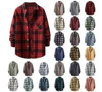 Chemise à carreaux à manches longues en lin pour homme - Chemise décontractée - Chemise d'été boutonnée - En lin - Coupe ajustée - Style décontracté - Boutonné, Jaune D., M