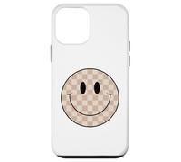 Chemise à Carreaux avec Visage Souriant et Visage Souriant Coque pour iPhone 12 Mini