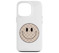 Chemise à Carreaux avec Visage Souriant et Visage Souriant Coque pour iPhone 13 Pro