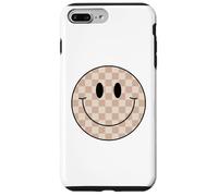 Chemise à Carreaux avec Visage Souriant et Visage Souriant Coque pour iPhone 7 Plus/8 Plus