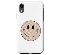 Chemise à Carreaux avec Visage Souriant et Visage Souriant Coque pour iPhone XR