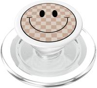 Chemise à Carreaux avec Visage Souriant et Visage Souriant PopSockets PopGrip pour MagSafe