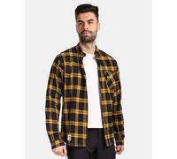 Chemise à carreaux en flanelle pour hommes Kilpi FLANNY-M jaune 6XL