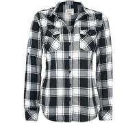 Chemise À Carreaux En Flannel Amy - BRANDIT - Noir/blanc - Regular - Manches longues - Col chemise XXXL