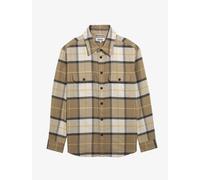 Chemise Ã carreaux manches longues Aigle Beige M