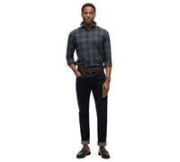 Chemise à carreaux manches longues en coton Superdry Vintage Bleu S