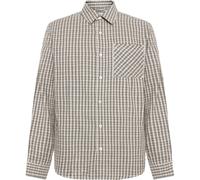 Chemise Ã carreaux manches longues KnowledgeCotton Apparel Dune Beige S