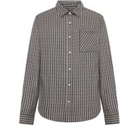 Chemise Ã carreaux manches longues KnowledgeCotton Apparel Dune Bleu M