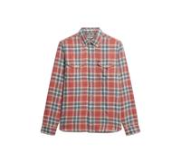 Superdry & Co Chemise 'The Merchant Store' beige clair / marine / jaune clair / rouge clair, Taille S