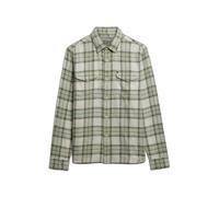 Superdry Chemise à manches longues Merchant Lite Check Vert S Homme