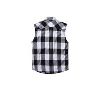Chemise à carreaux sans manches blanc/noir - Brandit XXXXL