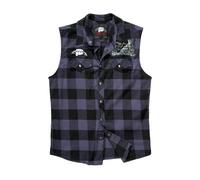 Chemise à carreaux sans manches Brandit Ozzy Noir 4XL