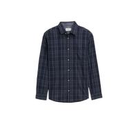 Chemise Ã carreaux ton sur ton Tom Tailor Oxford Bleu XS