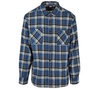 Urban Classics Lake Check Long Sleeve Shirt Bleu M Homme