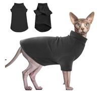 Chemise à col haut pour chat sans poils, doux et chaud, pyjama pour animal domestique