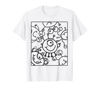 Chemise à colorier enfants. T-shirt drôle de monstres à T-Shirt